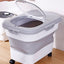 YES4PETS 22L Foldable Pets Dogs Puppy Food Storage Storer Container Wheels
