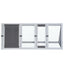 118 CM Grey Rabbit Hutch Guinea Pig Cage , Ferret cage