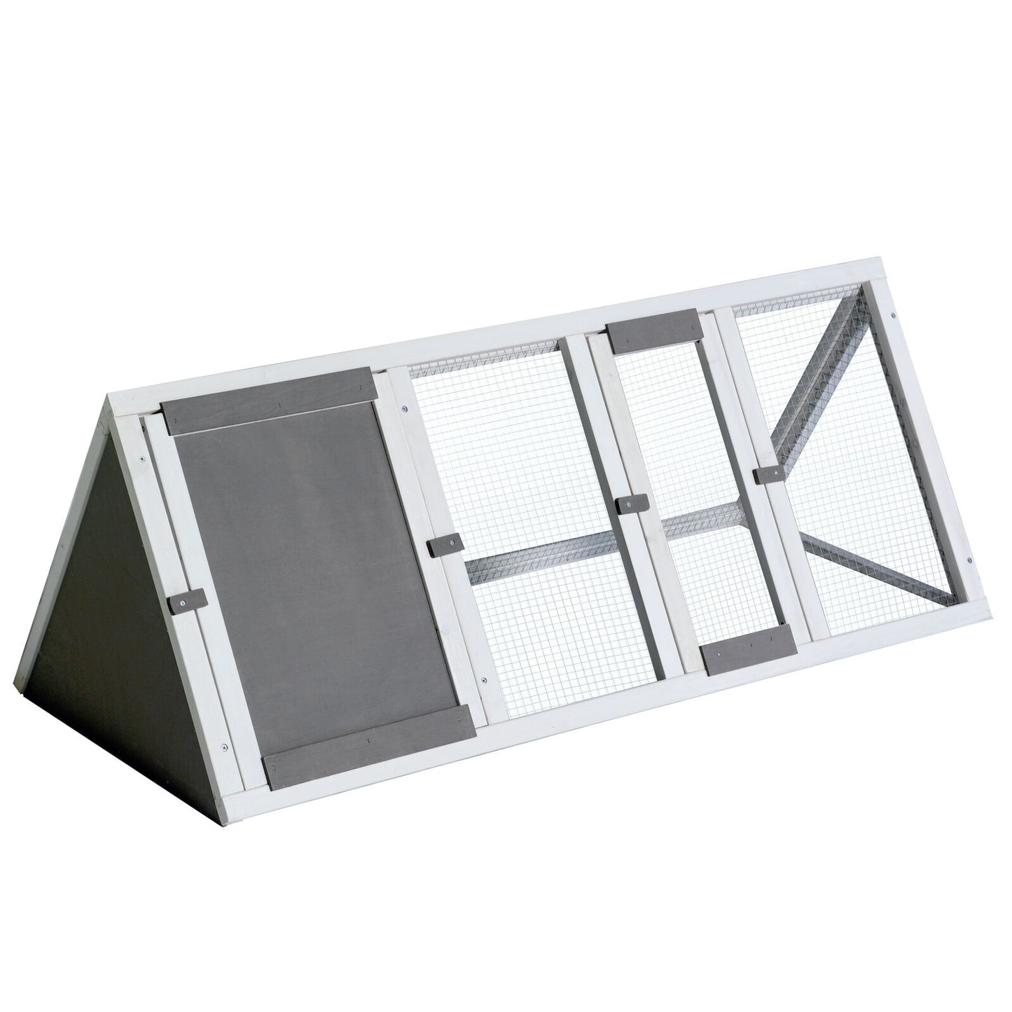 118 CM Grey Rabbit Hutch Guinea Pig Cage , Ferret cage