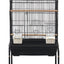 YES4PETS 153cm Large Bird Cage Pet Parrot Aviary Budgie Perch Rolling Stand Castor Wheel