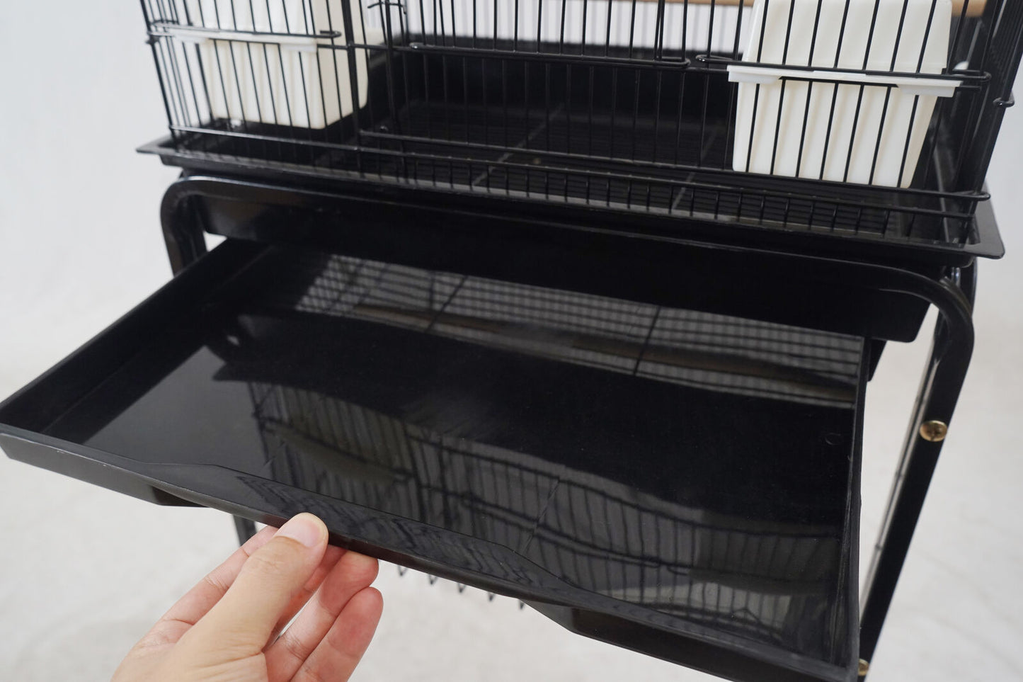 YES4PETS 153cm Large Bird Cage Pet Parrot Aviary Budgie Perch Rolling Stand Castor Wheel