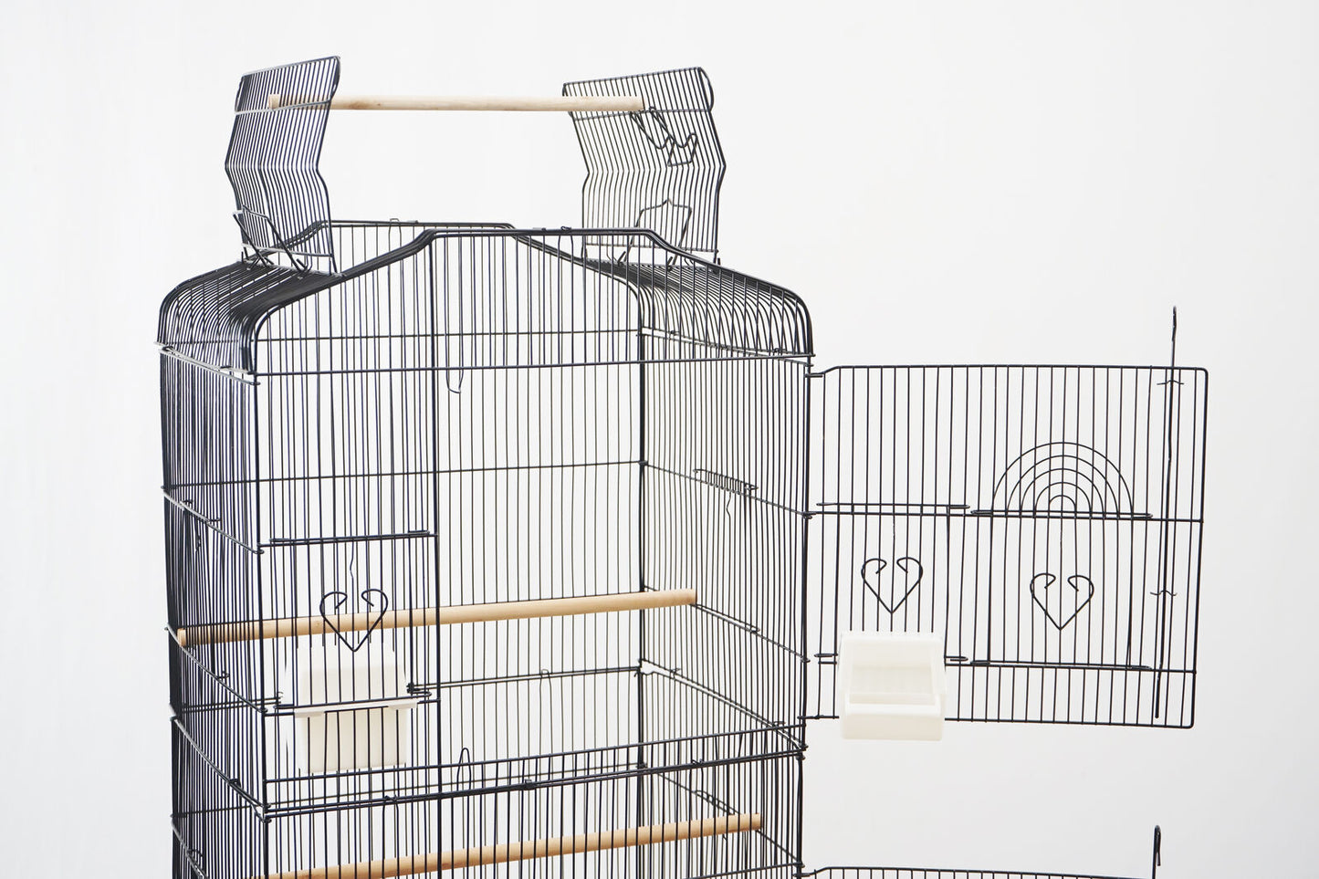 YES4PETS 153cm Large Bird Cage Pet Parrot Aviary Budgie Perch Rolling Stand Castor Wheel