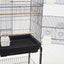 YES4PETS 153cm Large Bird Cage Pet Parrot Aviary Budgie Perch Rolling Stand Castor Wheel