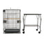 YES4PETS 153cm Large Bird Cage Pet Parrot Aviary Budgie Perch Rolling Stand Castor Wheel