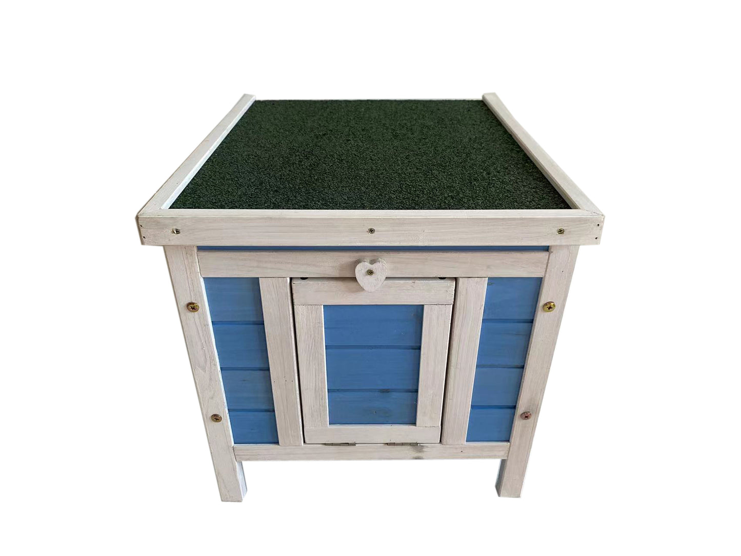YES4PETS Blue & White Small Chicken Coop Rabbit Hutch Ferret Cage Guinea Pig Dog Cat Nesting Box