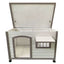 YES4PETS L White Pet Dog Wooden Kennel House Window Puppy Cabin Timber