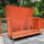 YES4PETS XXL Rabbit Hutch Guinea Pig Cage , Ferret cage Chicken Coop W Pull Out Tray 150x60x75 cm