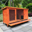 YES4PETS XXL Rabbit Hutch Guinea Pig Cage , Ferret cage Chicken Coop W Pull Out Tray 150x60x75 cm