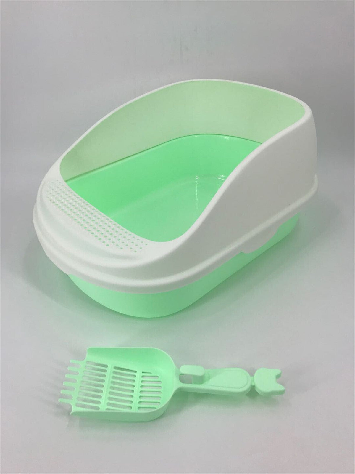 YES4PETS Large Deep Cat Toilet Litter Box Tray High Wall with Scoop 5 Color