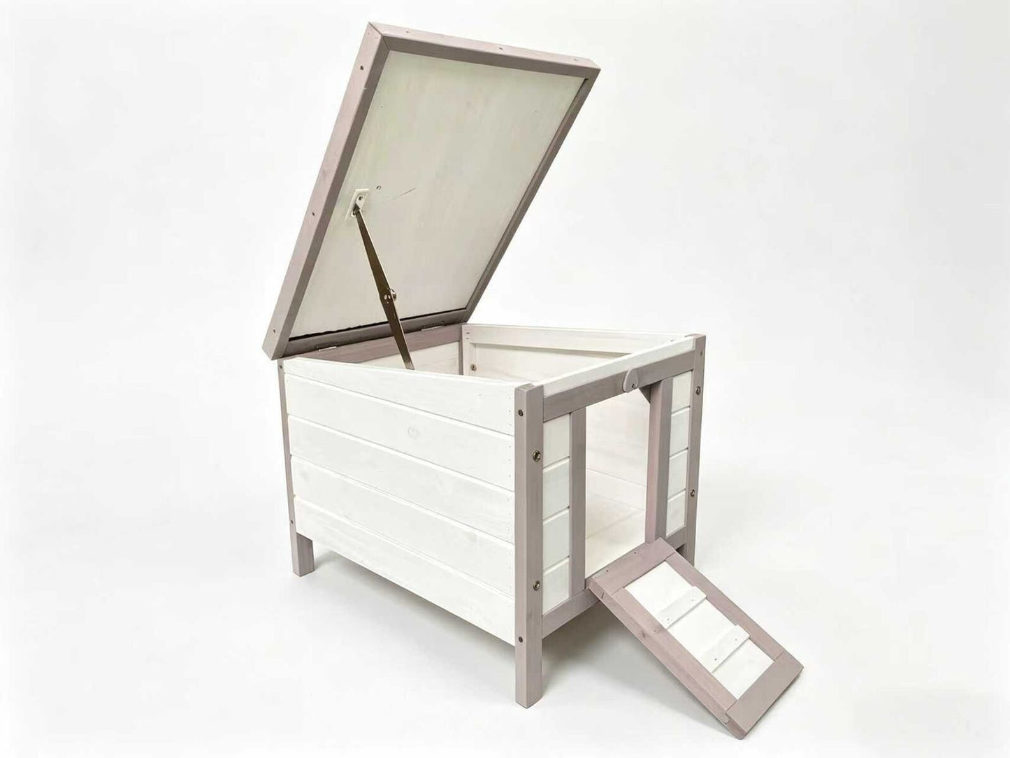 YES4PETS White Small Chicken Coop Rabbit Hutch Ferret Cage Guinea Pig Dog Cat Nesting Box