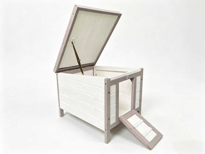 YES4PETS White Small Chicken Coop Rabbit Hutch Ferret Cage Guinea Pig Dog Cat Nesting Box