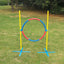 YES4PETS Portable Adjustable Dog Puppy Training Practice Jump Tyre Agility Post