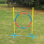 YES4PETS Portable Adjustable Dog Puppy Training Practice Jump Tyre Agility Post