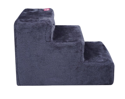 YES4PETS 3 Steps Plush Pet Dog Cat Puppy Stairs Washable Cover Ramp Ladder