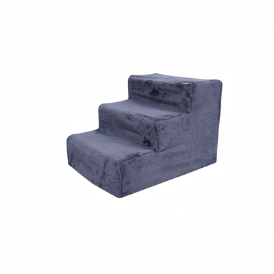 YES4PETS 3 Steps Plush Pet Dog Cat Puppy Stairs Washable Cover Ramp Ladder