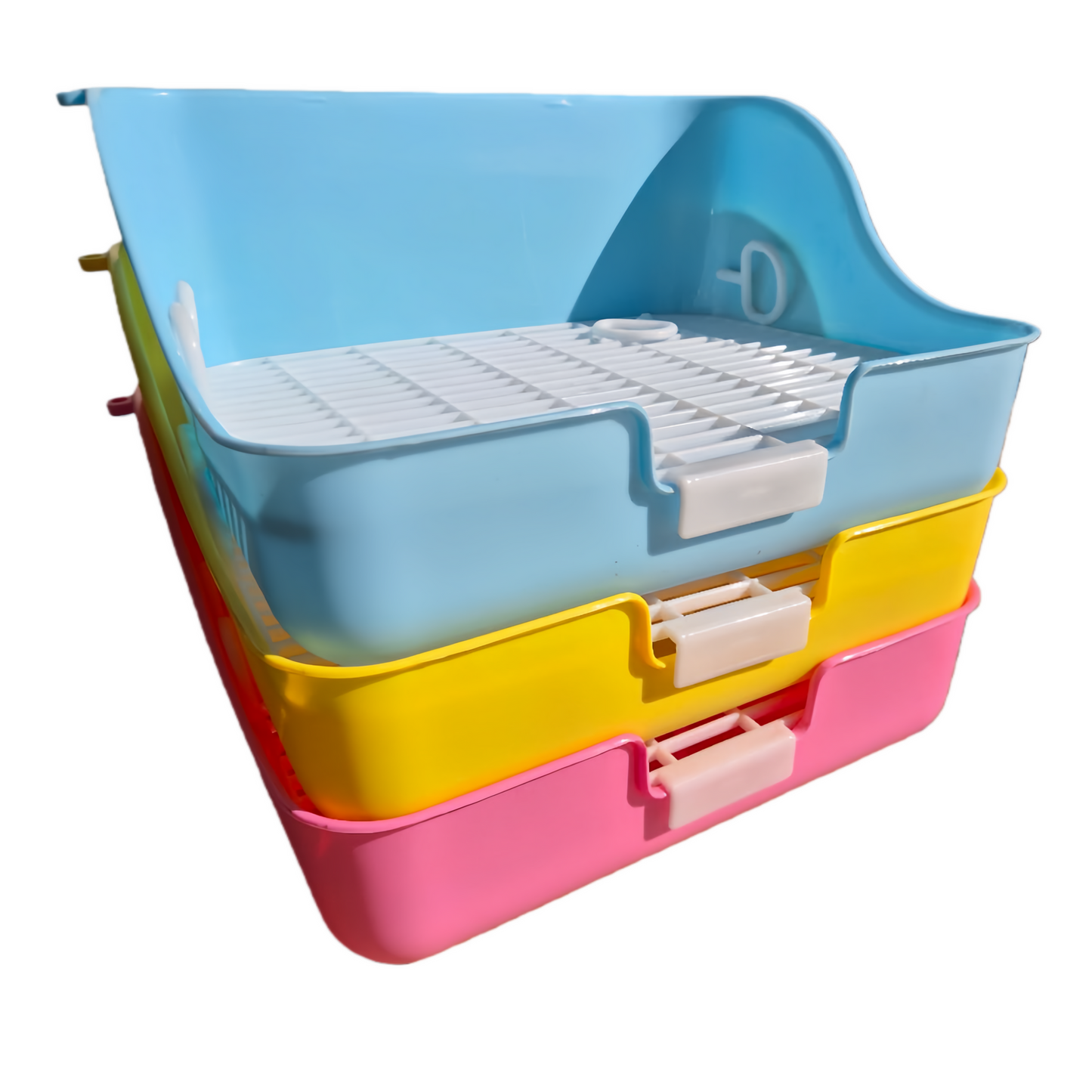 YES4PETS Small Rabbit Guinea Pig Potty Training Tray Pet Puppy Toilet Trays Loo Pad Mat