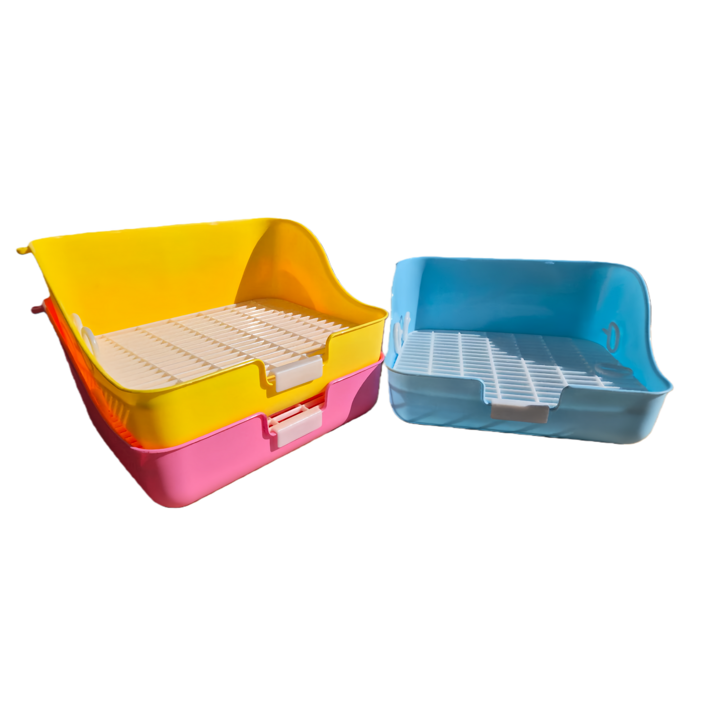 YES4PETS Small Rabbit Guinea Pig Potty Training Tray Pet Puppy Toilet Trays Loo Pad Mat