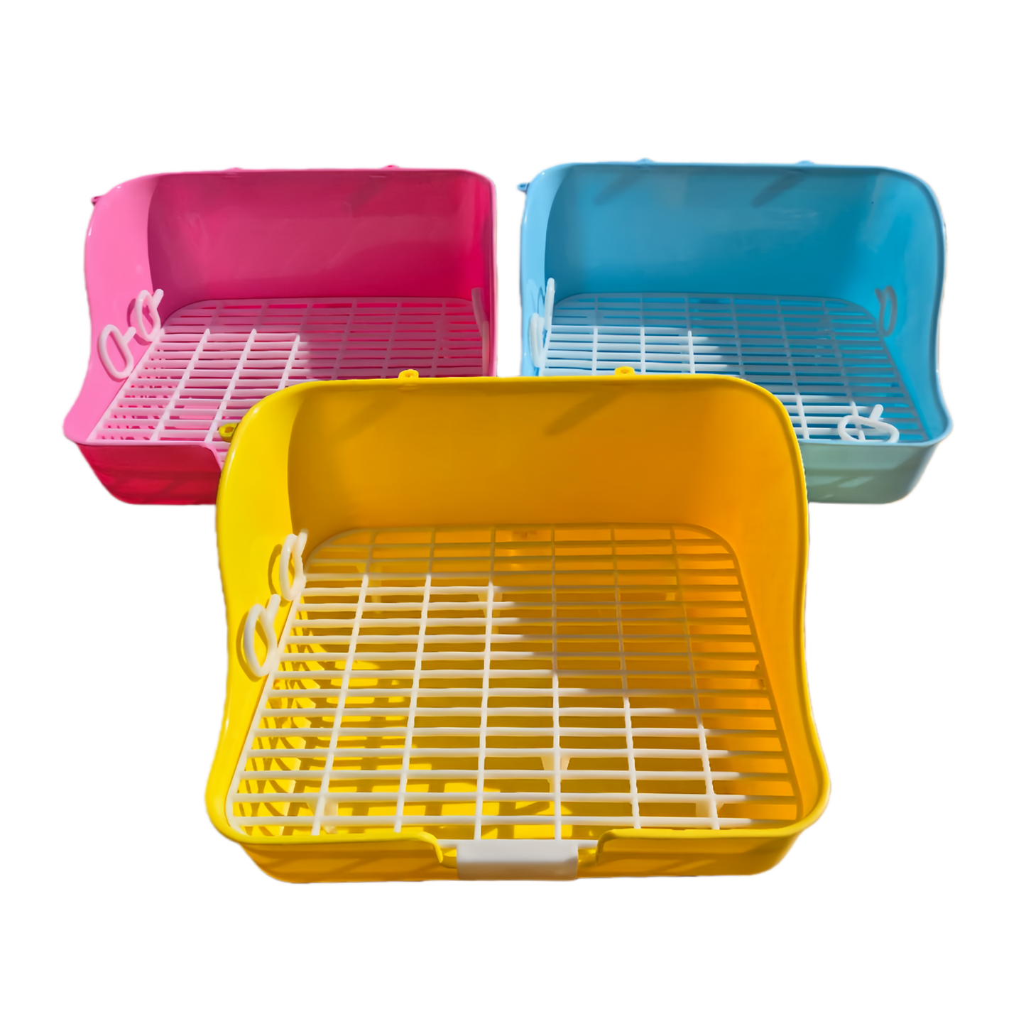 YES4PETS Small Rabbit Guinea Pig Potty Training Tray Pet Puppy Toilet Trays Loo Pad Mat