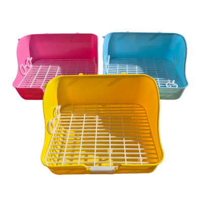 YES4PETS Small Rabbit Guinea Pig Potty Training Tray Pet Puppy Toilet Trays Loo Pad Mat