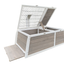 YES4PETS Tortoise Medium House Turtle Habitat Enclosure Wooden Small Animal Hutch Indoor Outdoor