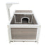 YES4PETS Tortoise Medium House Turtle Habitat Enclosure Wooden Small Animal Hutch Indoor Outdoor