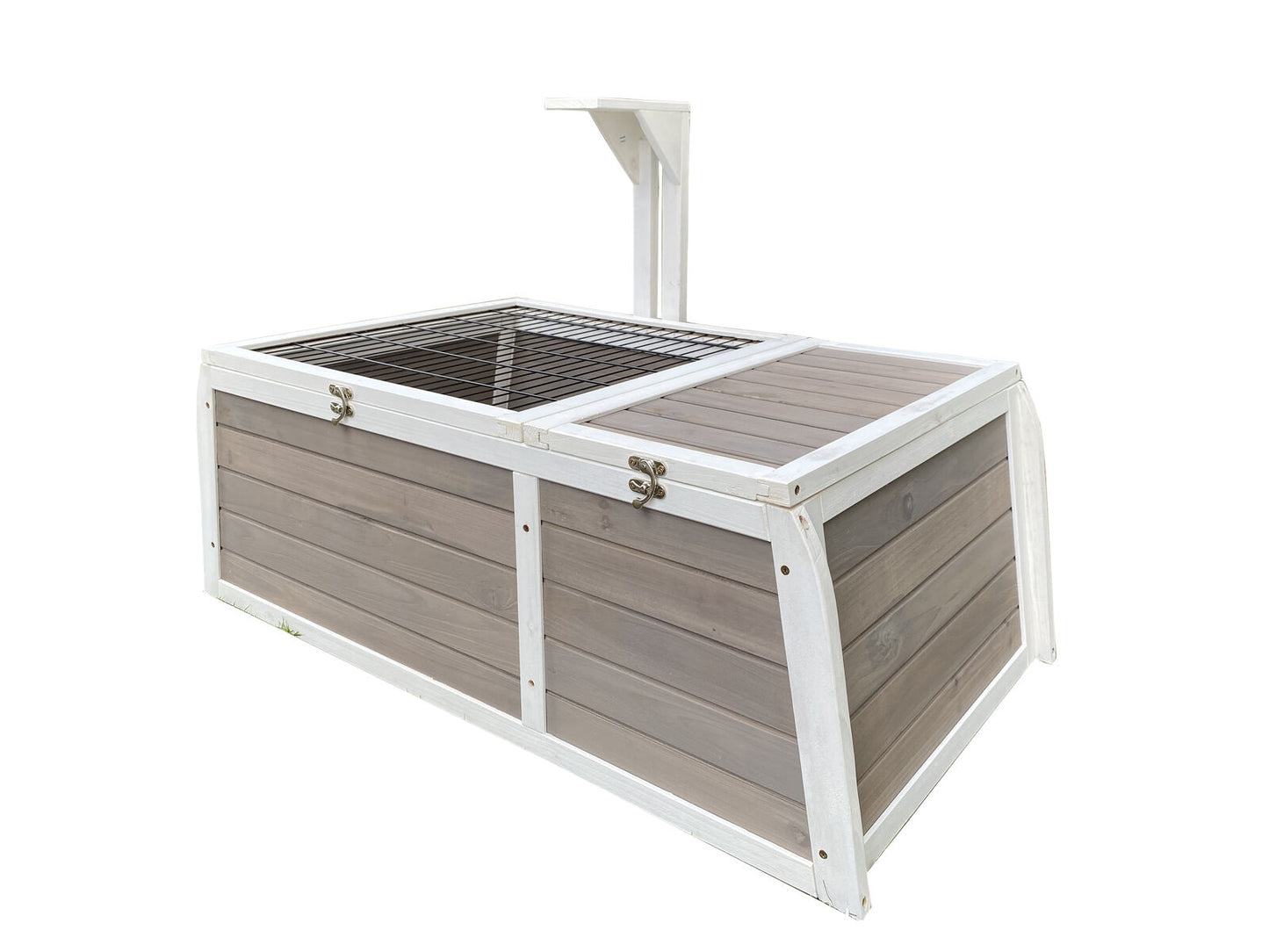 YES4PETS Tortoise Large House Turtle Habitat Enclosure Wooden Small Animal Hutch Indoor Outdoor