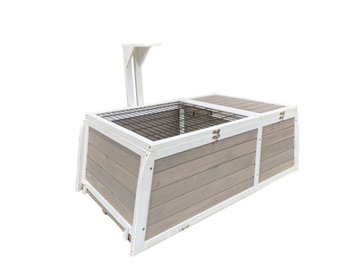YES4PETS Tortoise Large House Turtle Habitat Enclosure Wooden Small Animal Hutch Indoor Outdoor