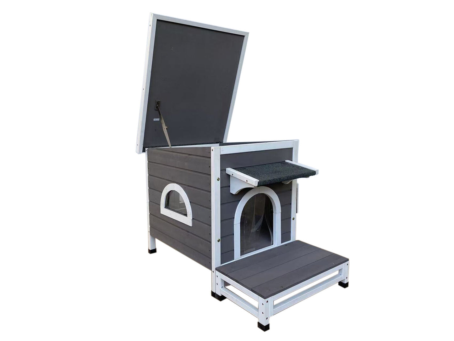 YES4PETS Cat Shelter Condo with Escape Door Rabbit Kitty Dog House Cave
