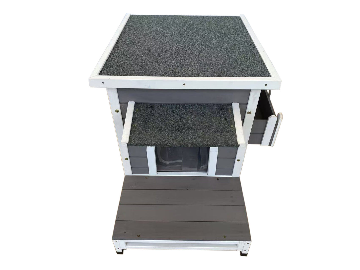 YES4PETS Cat Shelter Condo with Escape Door Rabbit Kitty Dog House Cave
