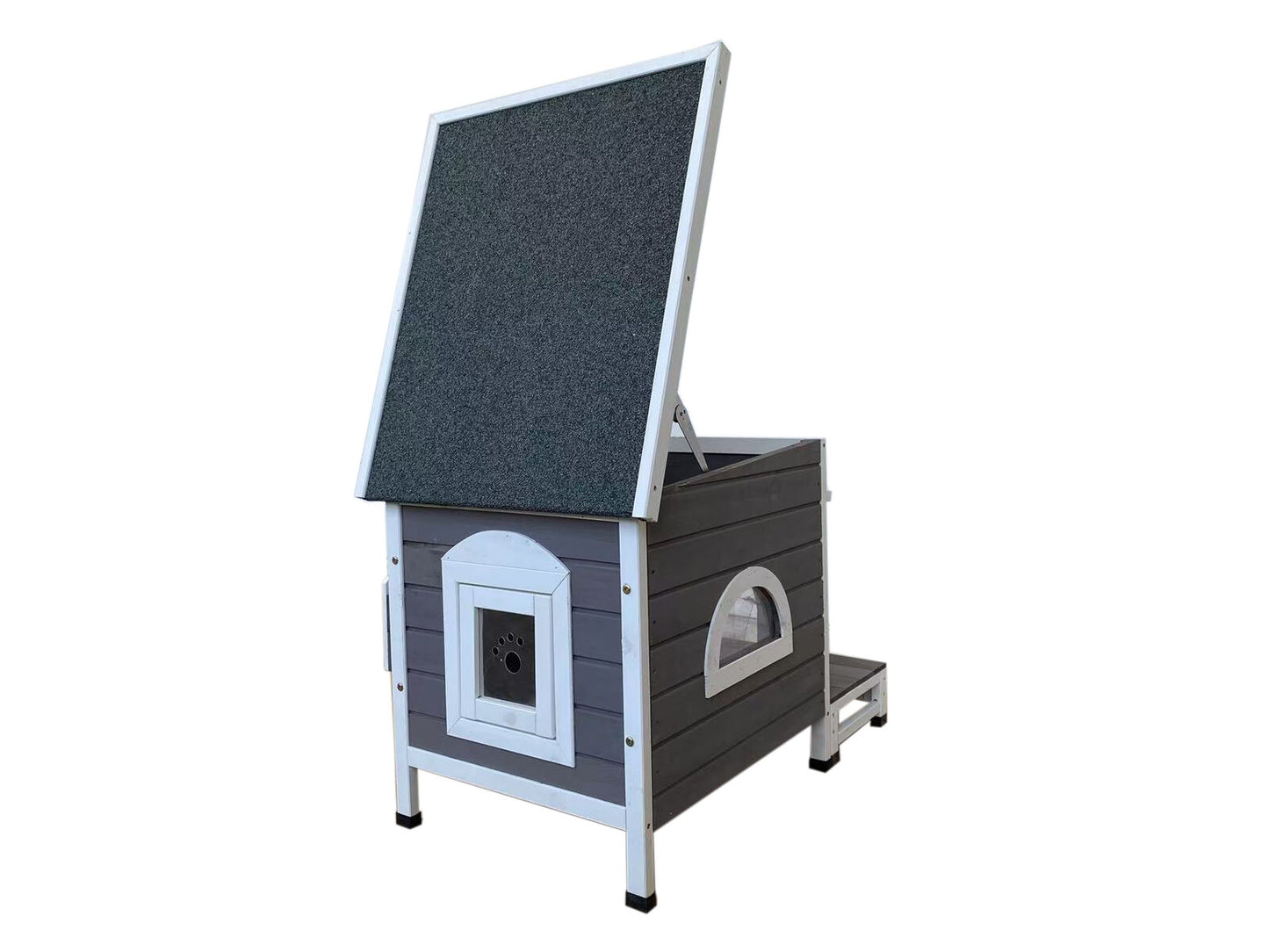 YES4PETS Cat Shelter Condo with Escape Door Rabbit Kitty Dog House Cave