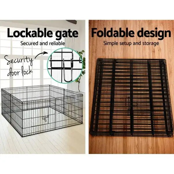 YES4PETS 24' Dog Pet Playpen Exercise Puppy Enclosure Fence