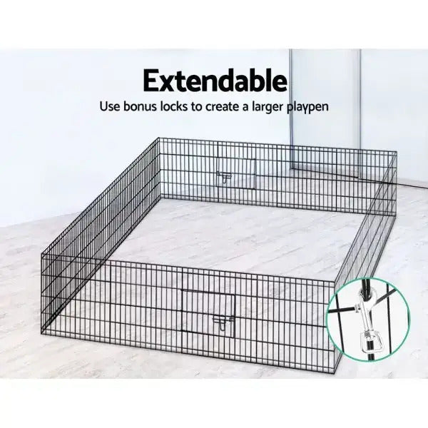 YES4PETS 24' Dog Pet Playpen Exercise Puppy Enclosure Fence