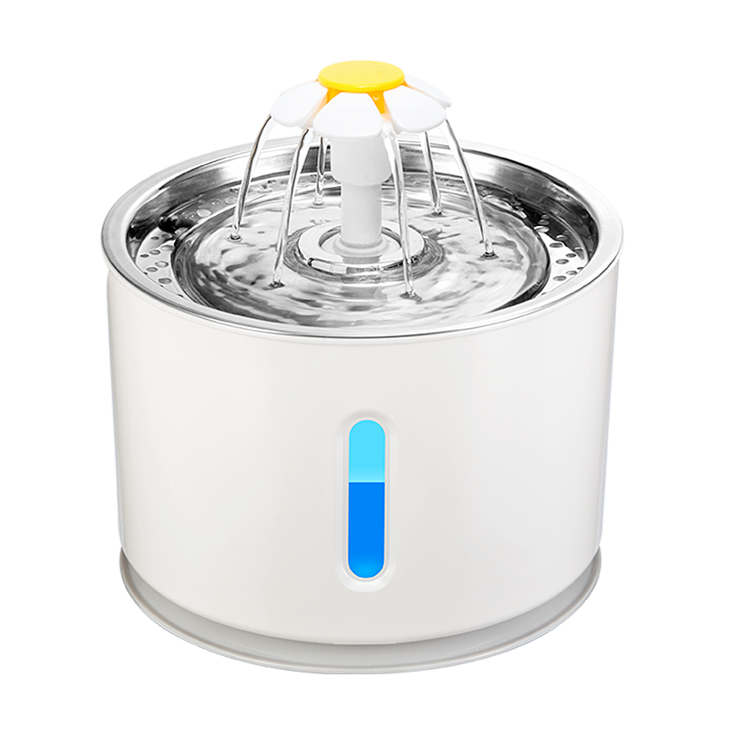 YES4PETS 2.4L Automatic Electric Pet Water Fountain Dog Cat Water Feeder Bowl Dispenser 9x Filters