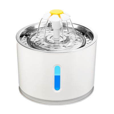 YES4PETS 2.4L Automatic Electric Pet Water Fountain Dog Cat Water Feeder Bowl Dispenser 9x Filters