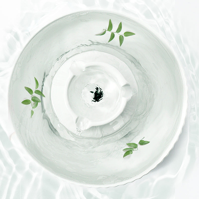 YES4PETS Porcelain Electric Pet Water Fountain Dog Cat Ceramic Water Feeder Dispenser 49 Filters