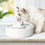 YES4PETS Porcelain Electric Pet Water Fountain Dog Cat Ceramic Water Feeder Dispenser 49 Filters