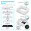 YES4PETS Blue Ceramic Electric Pet Water Fountain Dog Cat Water Feeder Bowl Dispenser 17X Filters