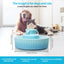 YES4PETS Blue Ceramic Electric Pet Water Fountain Dog Cat Water Feeder Bowl Dispenser 17X Filters
