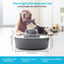 YES4PETS Grey Ceramic Electric Pet Water Fountain Dog Cat Water Feeder Bowl Dispenser 17X Filters