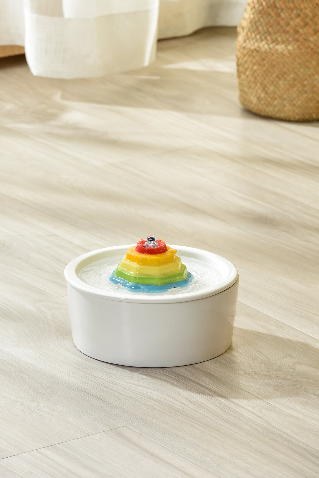 YES4PETS Ceramic Electric Pet Water Fountain Dog Cat Water Feeder Bowl Dispenser 17x Filters