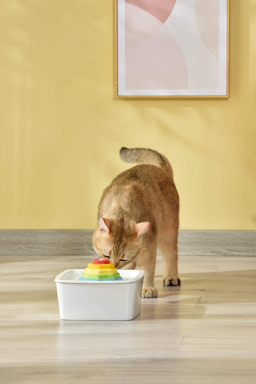 YES4PETS Ceramic Electric Pet Water Fountain Dog Cat Water Feeder Bowl Dispenser 17x Filters