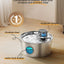 YES4PETS 3.2L Wireless Sensor Automatic Electric Pet Dog Cat Water Fountain Stainless Steel with 13 Filters