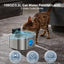 3.2L Wireless Sensor Automatic Electric Pet Water Fountain Dog Cat Stainless Steel Dispenser 13 Filters