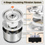 YES4PETS Automatic Electric Pet Water Fountain Dog Cat Stainless Steel Feeder Bowl Dispenser 9x Filters