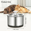 YES4PETS Automatic Electric Pet Water Fountain Dog Cat Stainless Steel Feeder Bowl Dispenser 9x Filters