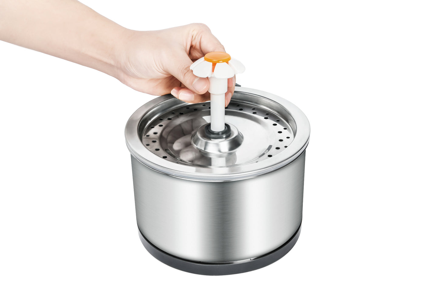 YES4PETS Automatic Electric Pet Water Fountain Dog Cat Stainless Steel Feeder Bowl Dispenser 9x Filters