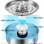 YES4PETS 2L Automatic Electric Pet Water Fountain Dog Cat Stainless Steel Feeder Bowl Dispenser