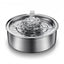 YES4PETS 2L Automatic Electric Pet Water Fountain Dog Cat Stainless Steel Feeder Bowl Dispenser