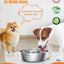 YES4PETS 3.78L Automatic Electric Pet Water Fountain Dog Cat Stainless Steel Feeder Bowl Dispenser