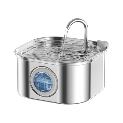 YES4PETS 3.2L Automatic Electric Pet Water Fountain Dog Cat Stainless Steel Feeder Bowl Dispenser